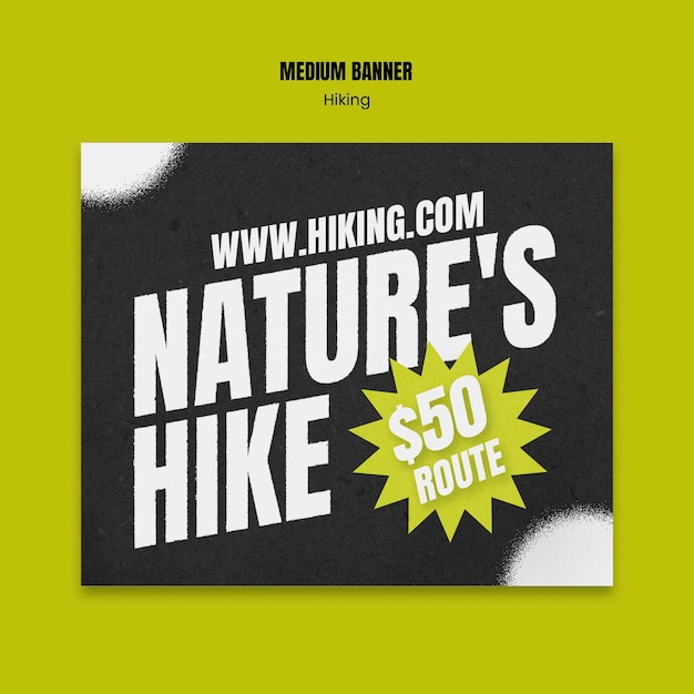 Hiking template design