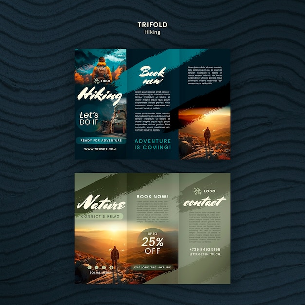 PSD hiking template design