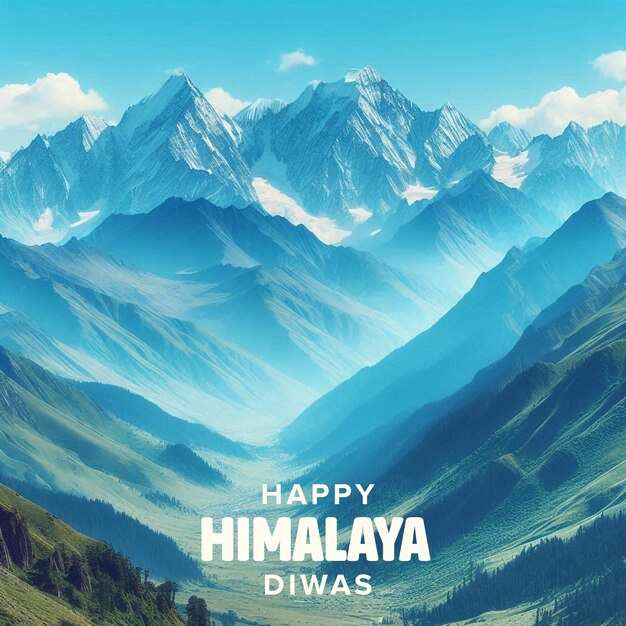 Himalaya Diwas PSD Banner Template