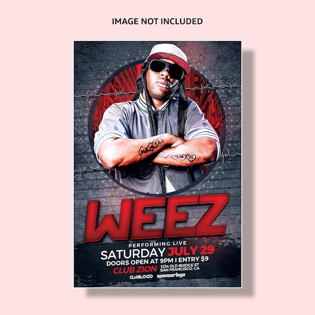 HipHop DJ Flyer Design