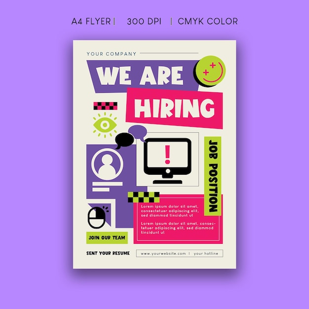 PSD hiring flyer and recruitment flyer