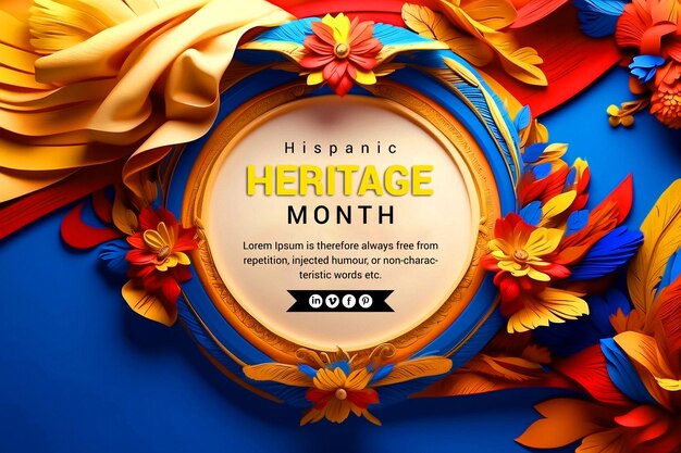 Hispanic heritage month background