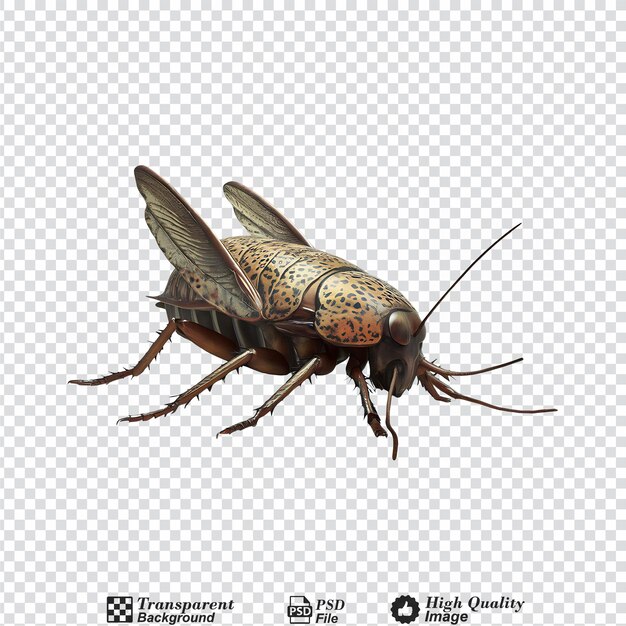 PSD hissing cockroach isolated on transparent background