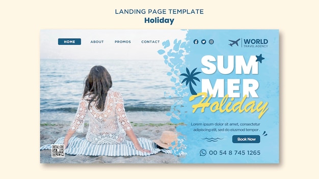 Holiday landing page