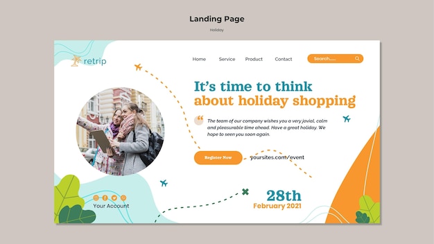 PSD holiday landing page