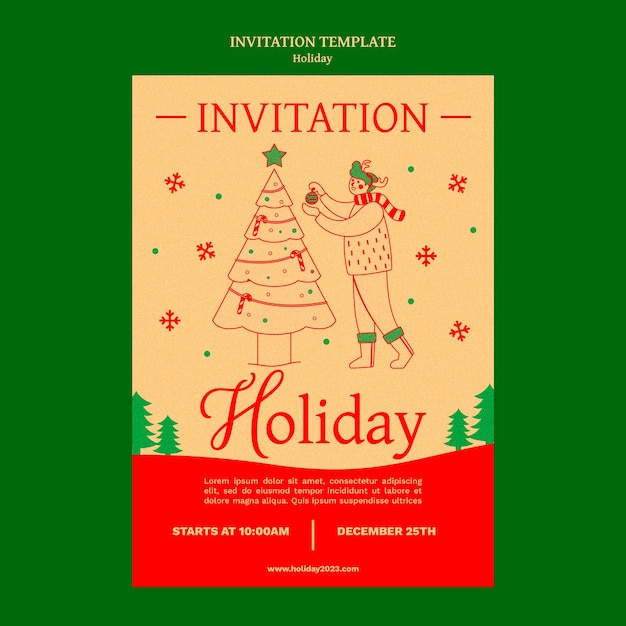 Holiday template design