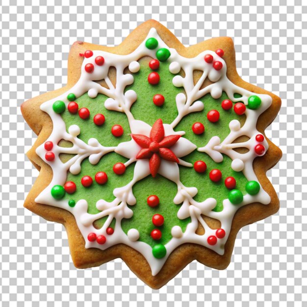 PSD holiday themed cookie transparent background