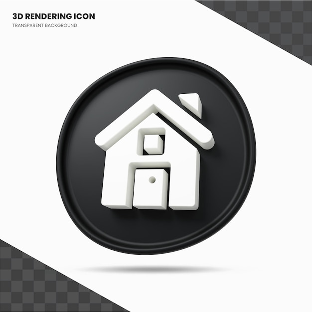 home 3d rendering icon