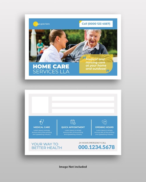 PSD home care flyer template