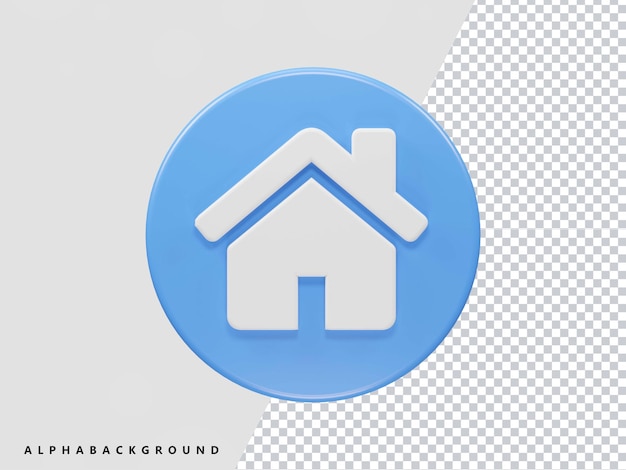 Home icon 3d render