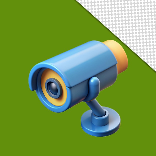 home security surveillance cctv camera icon isolated 3d render