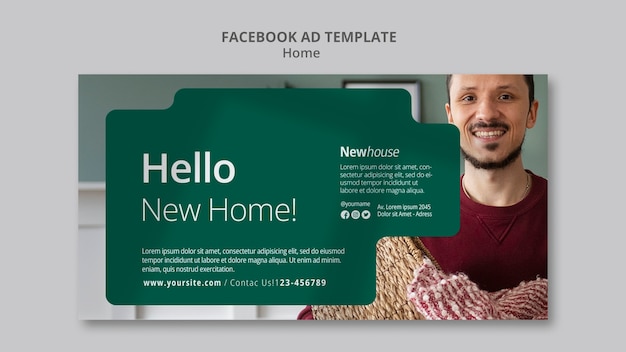 PSD home template design