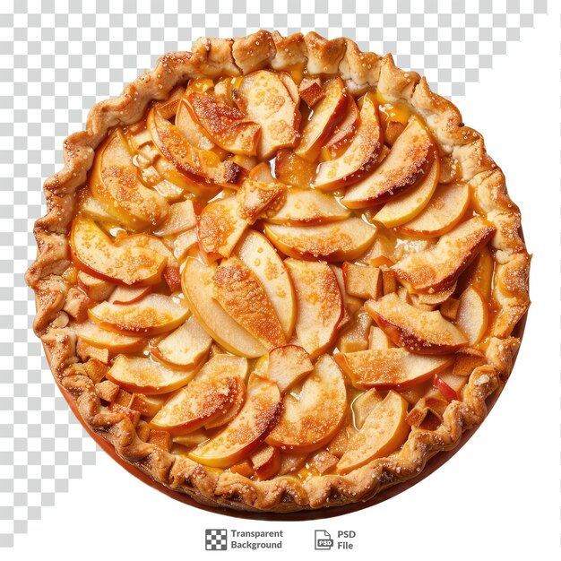 PSD homemade apple pie transparent background