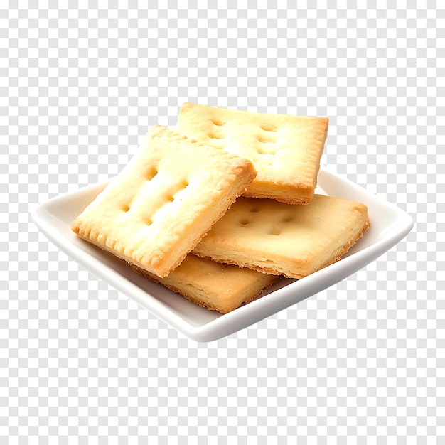 Homemade shortbread cookies isolated on a transparent background