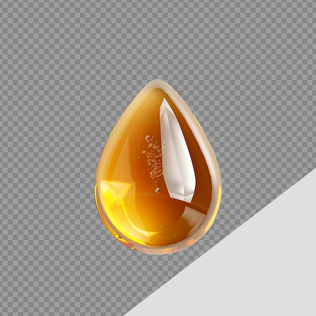 Honey drop png isolated on transparent background