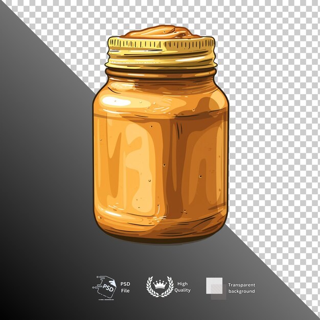 PSD honey isolated on transparent background