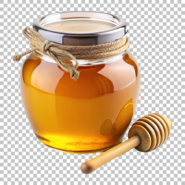 PSD honey jar mockup png isolated on transparent background