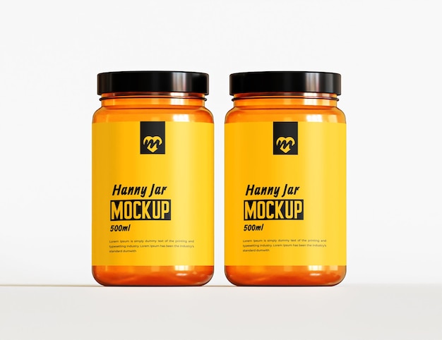 honey jar mockup