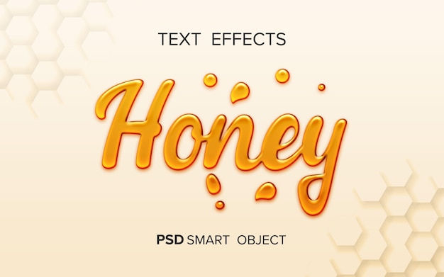 Honey liquid text effect