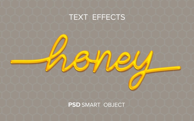 Honey liquid text effect