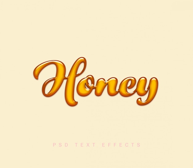 Honey PSD Text Effect