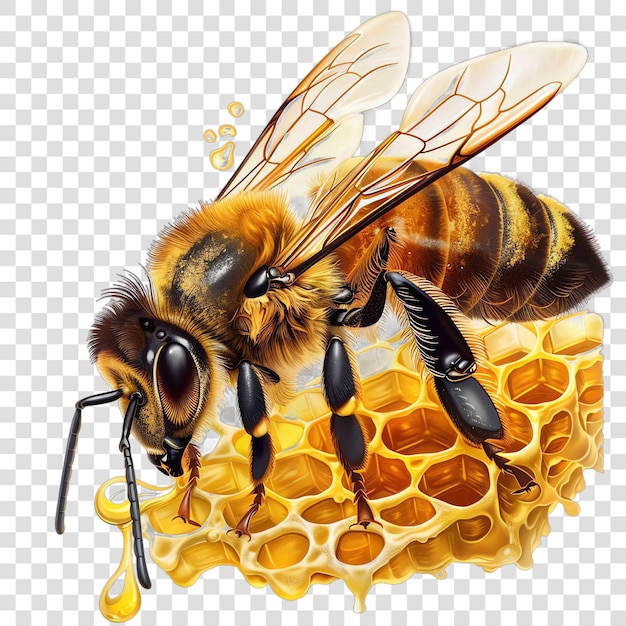 Honey transparent background realistic element