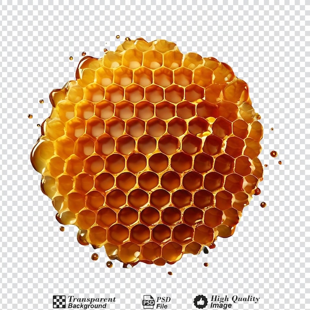 honeycombs isolated on transparent background