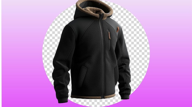 PSD hood jacket mockup