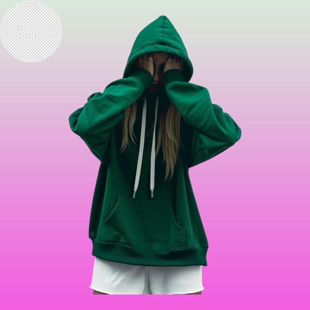 PSD hood jacket mockup