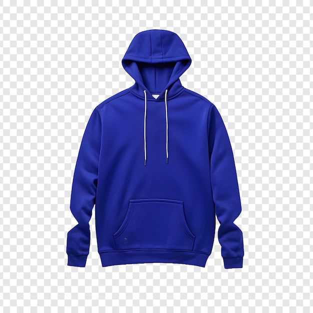 PSD hoodie isolated on transparent background