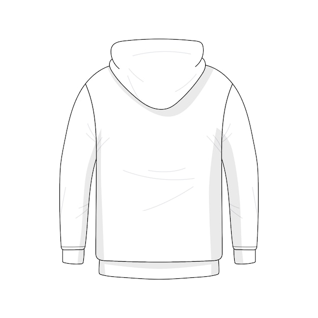 Hoodie line art illustration