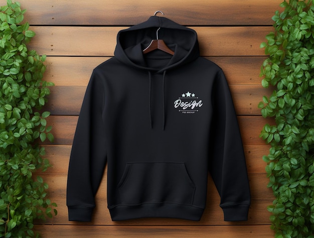 Hoodie mockup design PSD template