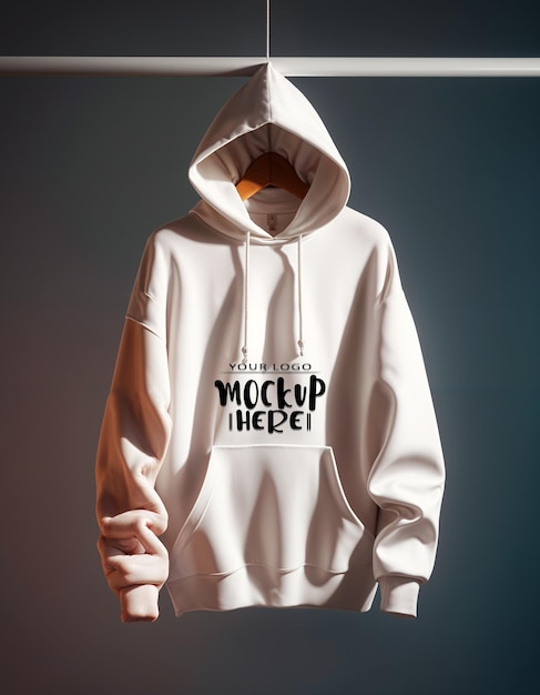 Hoodie mockup template design for social media poster and banner