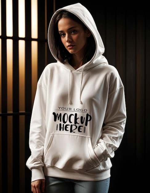 Hoodie mockup template design for social media poster and banner