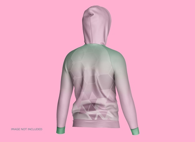 Hoodie Raglan Jacket Mockup