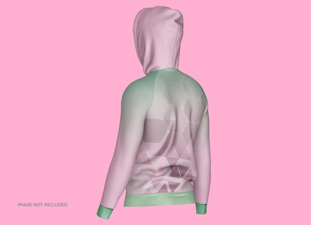 PSD hoodie raglan jacket mockup