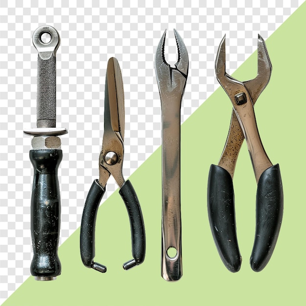 PSD hoof trimming tools transparent background isolated image generative ai