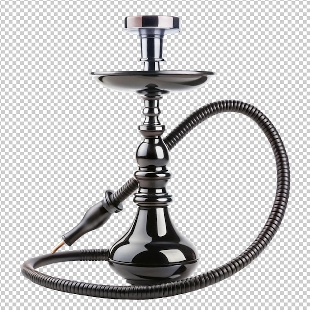 Hookah silhouette and smoke