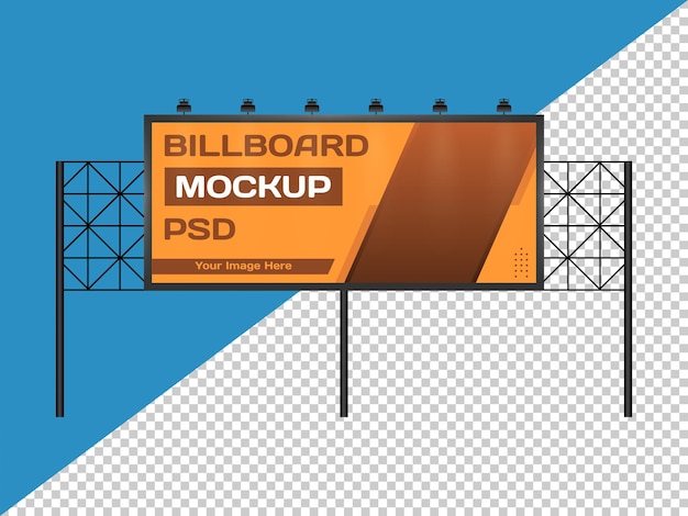 Horizontal large billboard mockup