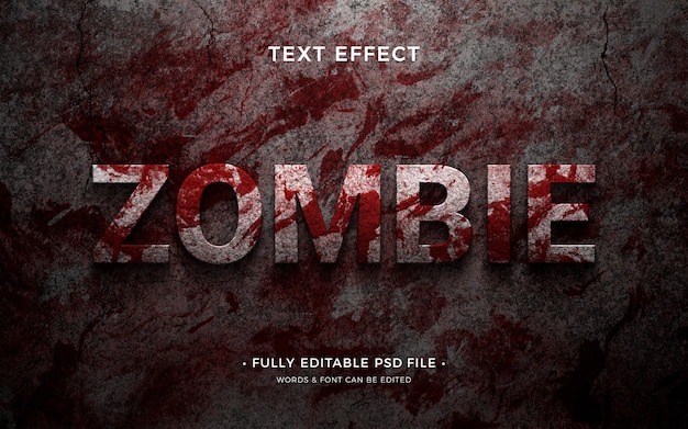 Horror text effect