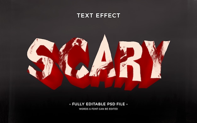 Horror text effect