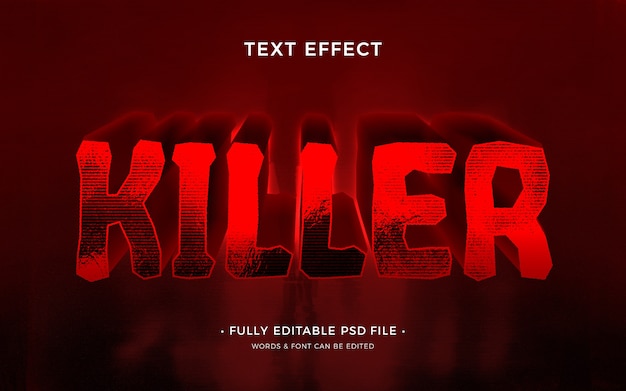 Horror text effect