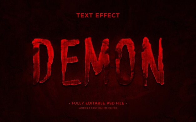 Horror text effect