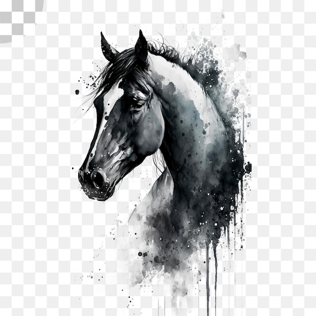 A horse's head is a painting of a horse hd png download