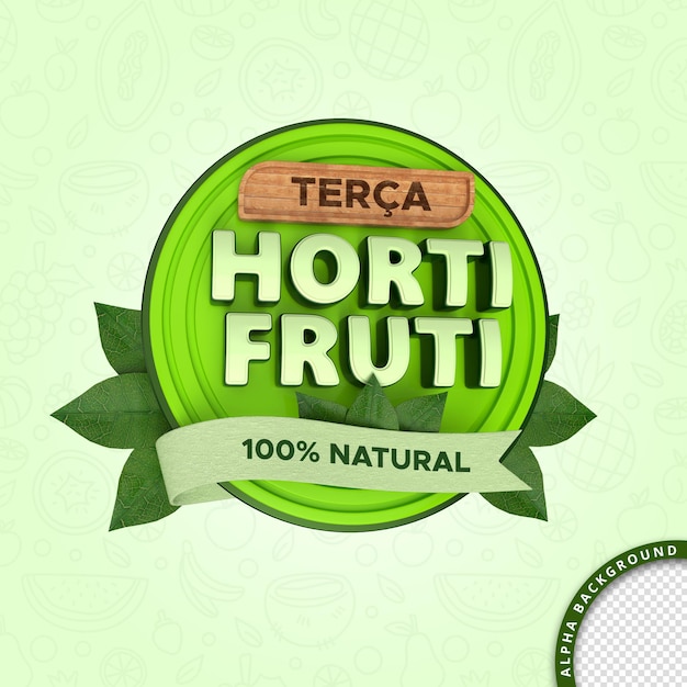 HORTIFRUTI 3D clipping path