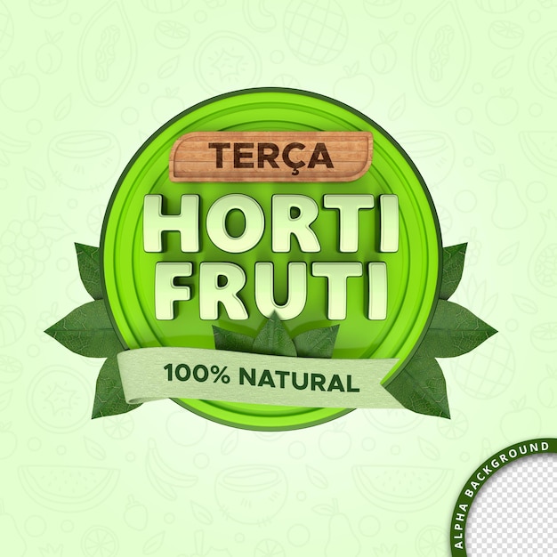 HORTIFRUTI 3D clipping path