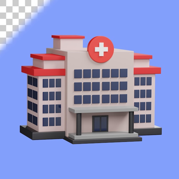 Hospital 3D Illustration