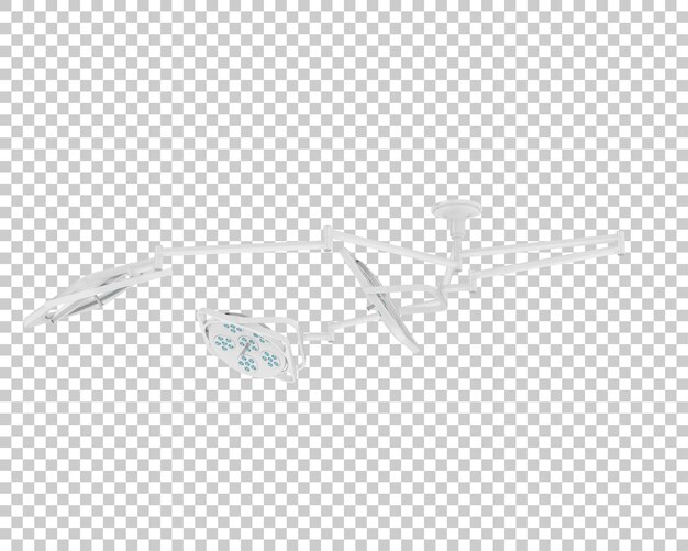 Hospital lights on transparent background 3d rendering illustration