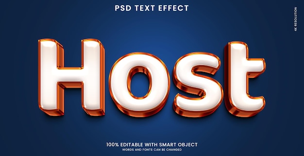 Hot 3d text effect