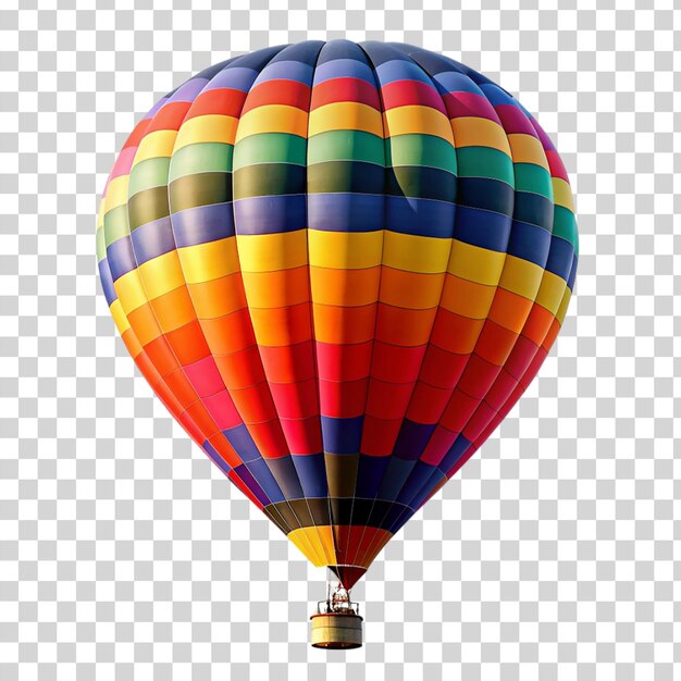 Hot air balloon isolated on transparent background